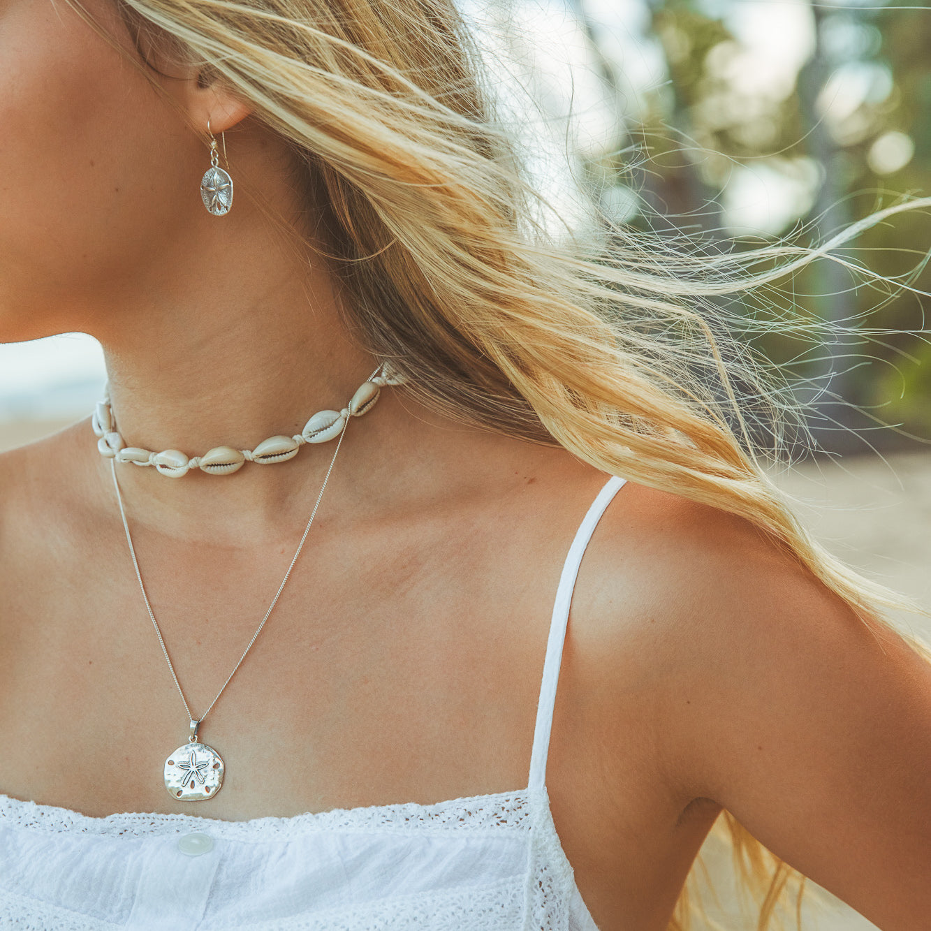 Sand dollar necklace – Beach Kandi