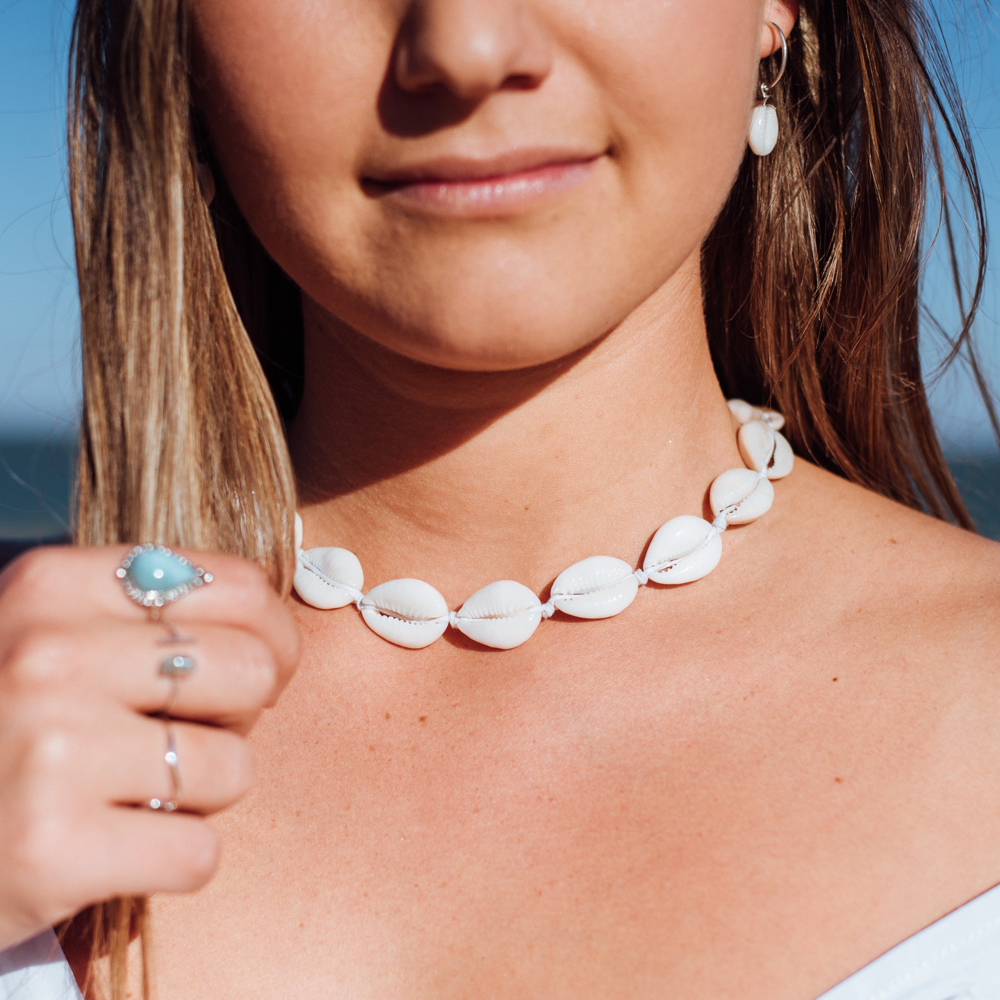 Shell Necklace Chokers Vsco Puka Shell Choker Vsco Girl Necklace