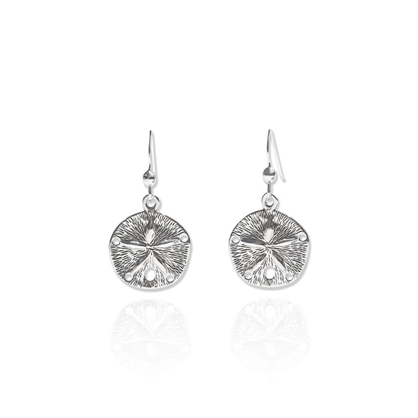 Silver Sand Dollar Earrings – Ocea Collective